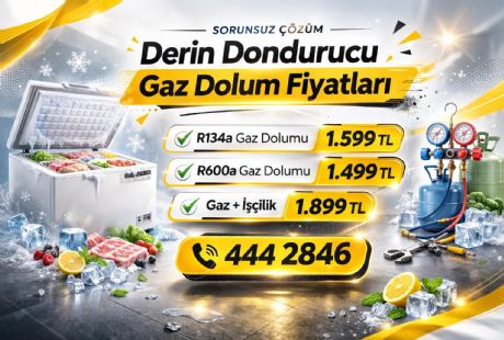 Derin Dondurucu Gaz Dolum Fiyatları